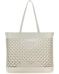 Prada - Leather Shopping Bag - Lyst