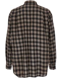 DSquared² - 'D2 X Magliano' Shirt With Tie Detail On The Front And All-Over Check Motif - Lyst