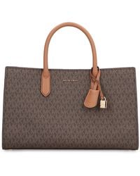 MICHAEL Michael Kors - Handbag Scarlett Printed Canvas-Acorn Pvc Handbags - Lyst
