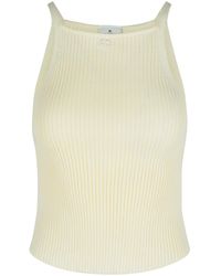 Courreges - Ivory Viscose Blend Top - Lyst