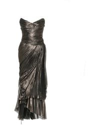 Maria Lucia Hohan - Metallic-Effect Lace-Up Dress - Lyst
