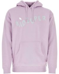 Kidsuper - Lilac Cotton Blend Wave Sweatshirt - Lyst