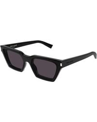 Saint Laurent - Sunglasses Cat Eye Full Rim, Havana Frame And Lens Sl633Calista003 - Lyst
