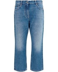 Valentino - Straight-Leg Jeans Cotton - Lyst