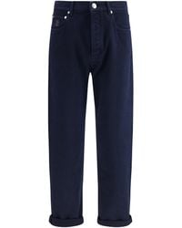 Brunello Cucinelli - Garment-Dyed Denim Pants Cotton Jean - Lyst