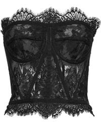 Dolce & Gabbana - Chantilly Lace Bustier - Lyst