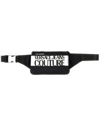 Versace - Logo Printed Zipped Belt Bag - Lyst