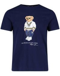 Polo Ralph Lauren - Cotton T Shirt With Polo Bear - Lyst