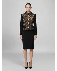 Dolce & Gabbana - Metallic Fibre Full-Length Jacket Clothing - Lyst