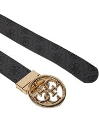 Guess - Guess Logo-Embossed Belt - Lyst