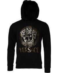 Versace - Medusa Cotton Hoodie Pullover Sweatshirt Sweater Clothing - Lyst