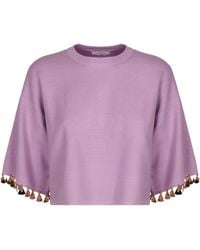Rabanne - Cotton Blend Crew-Neck Sweater - Lyst