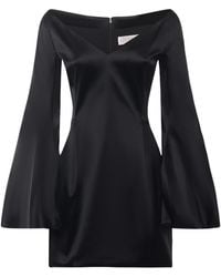 Genny - V-Neck Mini Dress - Lyst