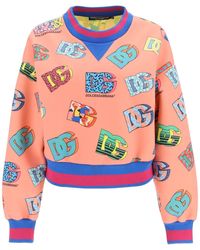 Dolce & Gabbana Dg Print Sweatshirt - Multicolor