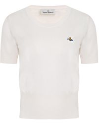 Vivienne Westwood - Bea Logo Knitted T-shirt - Lyst