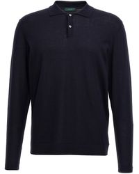 Zanone - Cotton Silk Polo Shirt - Lyst