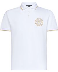 Versace - V-emblem Polo Shirt - Lyst
