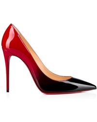 Christian Louboutin Womens Black Simple Pump 85 Patent Calf 37.5 ...