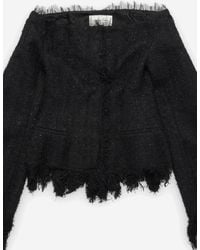 MATIERES FECALES - Dress Cotton Blend With Fringed Edges Polyamide - Lyst