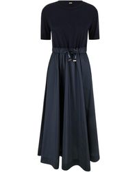 Herno - Pleated Long Dress - Lyst