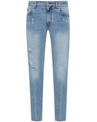Dolce & Gabbana - Cotton Denim Jeans - Lyst