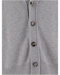 Bottega Veneta - Cashmere Blend Cardigan With V-Neck - Lyst