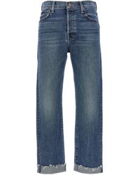 Mother - Cropped Denim Jeans - Lyst