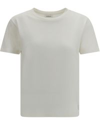 Saint Laurent - Monochromatic Logo T-Shirt - Lyst