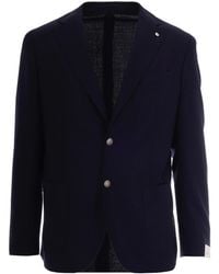 L.B.M. 1911 - Blazer Sfoderato Blu - Lyst