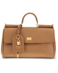 Dolce & Gabbana - Leather Handbag My Sicily Calf Shoulder Bags - Lyst