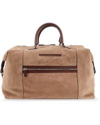 Kiton - Suede Weekend Travel Bag - Lyst