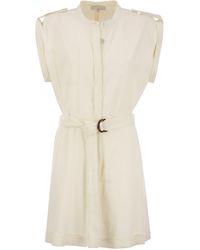 Antonelli - Linen And Cotton Blend Overalls - Lyst