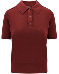 Burberry - Wool Polo Shirt - Lyst