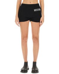 Moschino - Short With Logo - Lyst