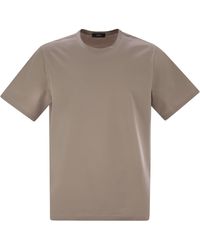 Herno - Stretch Cotton T-Shirt - Lyst