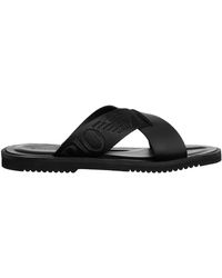 Emporio Armani - Leather Sandals - Lyst