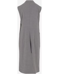 Tagliatore - Sleeveless Double-Breasted Coat Virgin Wool - Lyst