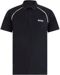BOSS - Short-Sleeve Polo Shirt Technical Fabric Polyester - Lyst