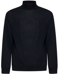 D 40 - Virgin Wool Mock Neck Sweater - Lyst