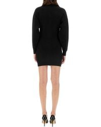 Moschino - Mini Dress Viscose - Lyst