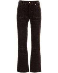 7 For All Mankind - Chocolate Corduroy Calie Pant - Lyst