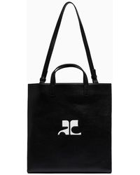 Courreges - Courreges Heritage Leather Tote Bag - Lyst