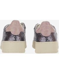 Autry - Dallas Low Sparkling Sneakers Polyester; Nylon; Leather Trainers - Lyst