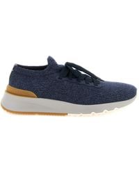 Brunello Cucinelli - Wool Athletic Sneakers - Lyst