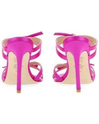 Stuart Weitzman - Sandal Slide With Bow Detail - Lyst