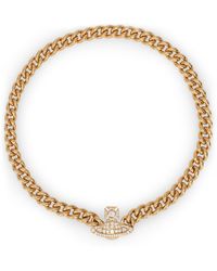 Vivienne Westwood - Necklace With Orb Pendant Brass Necklaces - Lyst