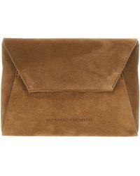 Brunello Cucinelli - Calfskin Clutch Bag - Lyst