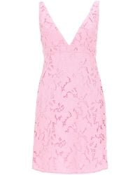 MICHAEL Michael Kors - Mini Dress Floral Lace Polyester - Lyst