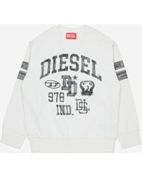 DIESEL - Cotton Sweatshirt With Logo Main: Cotton; Rib: Hoods & Sweatshirts - Lyst