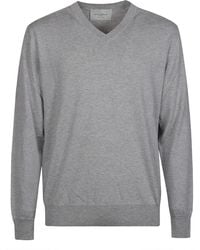 Ballantyne - V-Neck Plain Sweater - Lyst
